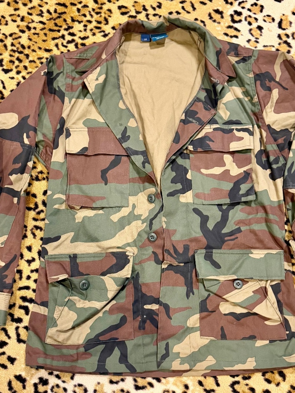 Propper Woodland Camo BDU Military Jacket Coat Small EUC